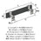Overton Zinc Brushed Matte Black / Polished Chrome Cabinet Pull 9