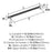Overton Zinc Brushed Matte Black / Polished Chrome Cabinet Pull 16