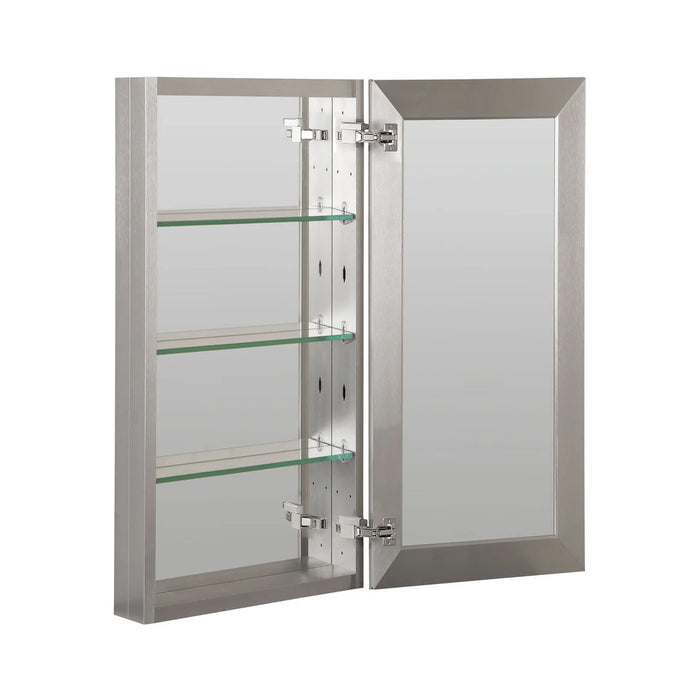 Aluminum Brushed Nickel Medicine Cabinet Brushed Nickel 4