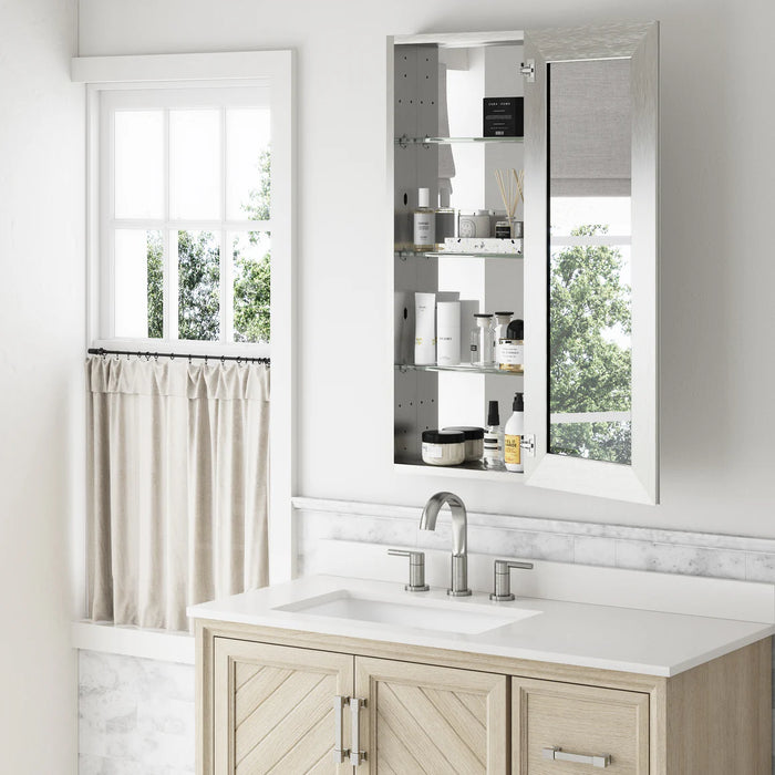 Aluminum Brushed Nickel Medicine Cabinet Brushed Nickel 8