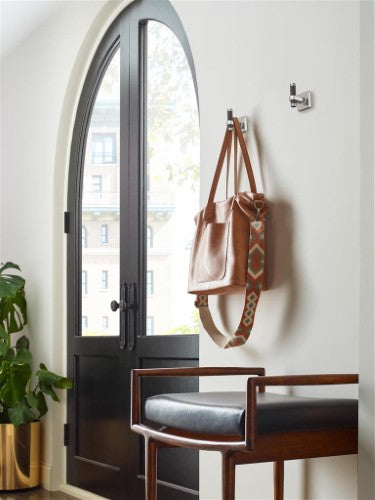 Esquire Zinc & Stainless Steel Brushed Nickel / Oil Rubbed Bronze Hook 6