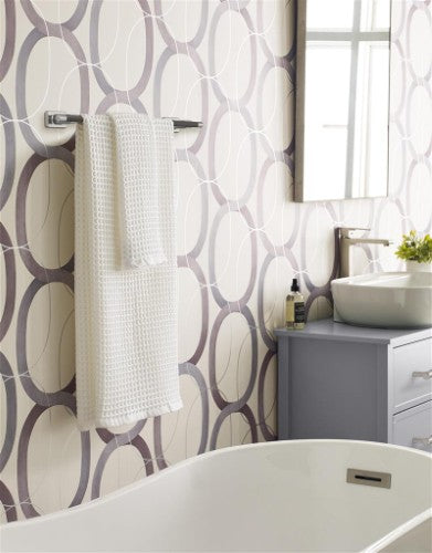 Esquire Zinc & Stainless Steel Brushed Nickel / Oil Rubbed Bronze Towel Bar 6