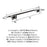 Esquire Zinc & Stainless Steel Brushed Nickel / Oil Rubbed Bronze Towel Bar 3