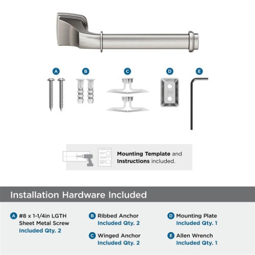 Revitalize Zinc & Stainless Steel Brushed Nickel Toilet Paper Holder 3