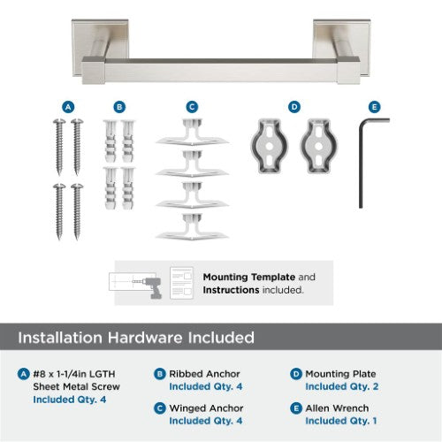 Appoint Zinc & Stainless Steel Brushed Nickel Towel Bar 7