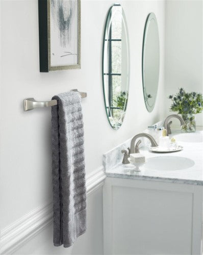 Highland Ridge Zinc & Stainless Steel Brushed Nickel Towel Bar 8