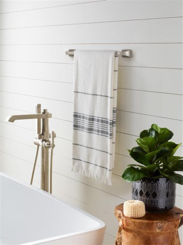 Highland Ridge Zinc & Stainless Steel Brushed Nickel Towel Bar 6