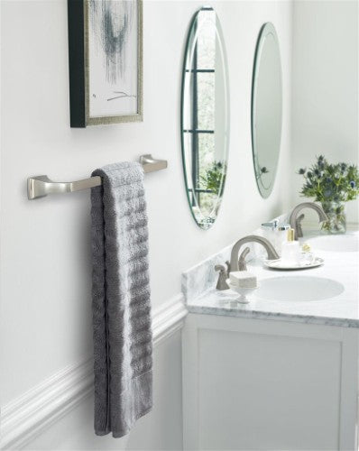 Highland Ridge Zinc & Stainless Steel Brushed Nickel Towel Bar 9
