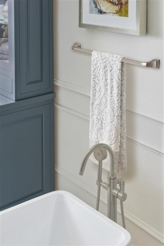 Revitalize Zinc & Stainless Steel Brushed Nickel Towel Bar 13