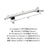 St. Vincent Zinc & Stainless Steel Brushed Nickel Towel Bar 4