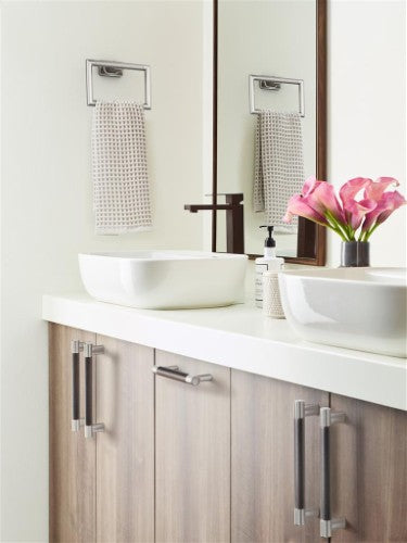 Bronx Zinc & Stainless Steel Brushed Nickel Towel Ring 4