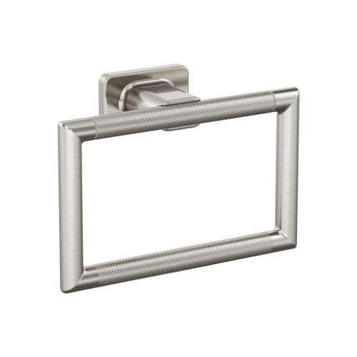 Bronx Zinc & Stainless Steel Brushed Nickel Towel Ring 1