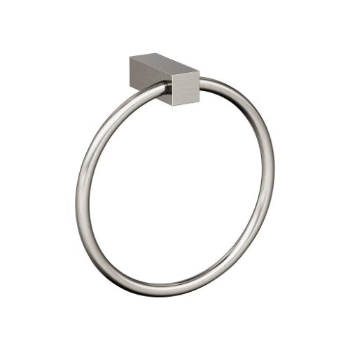 Monument Zinc & Aluminum Brushed Nickel Towel Ring 1