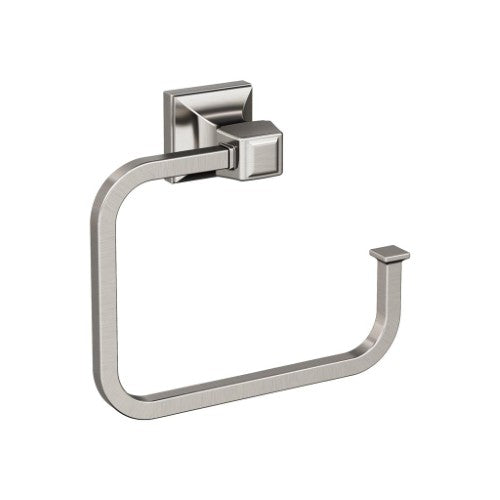 Mulholland Zinc Brushed Nickel Towel Ring 1