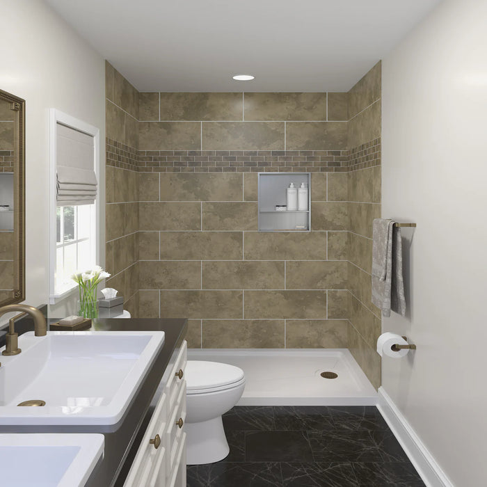 Stainless Steel Brushed Stainless Shower Niche Brushed Stainless 10