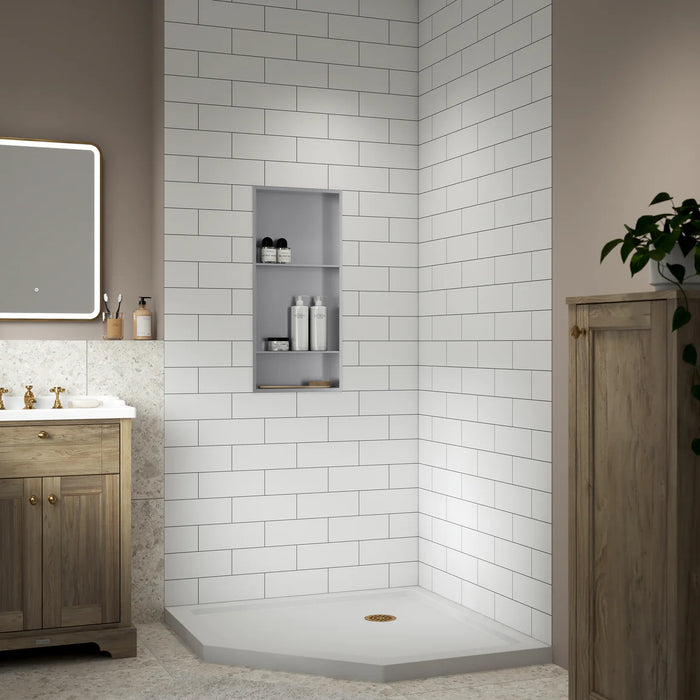 Stainless Steel Brushed Stainless Shower Niche Brushed Stainless 8
