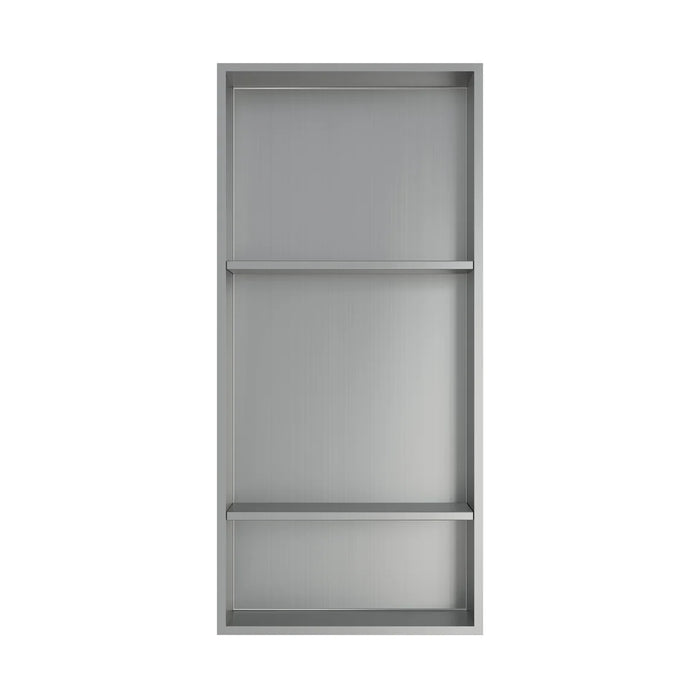 Stainless Steel Brushed Stainless Shower Niche Brushed Stainless 1