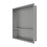 Stainless Steel Brushed Stainless Shower Niche Brushed Stainless 1