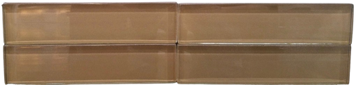 Full Tile Sample - Burlap Glass Tile - 1.8" x 7.8" x 1/2" Glossy
