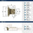 Decorative Hinges Steel Burnished Brass Cabinet Hinge 3