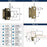Decorative Hinges Steel Burnished Brass Cabinet Hinge 3
