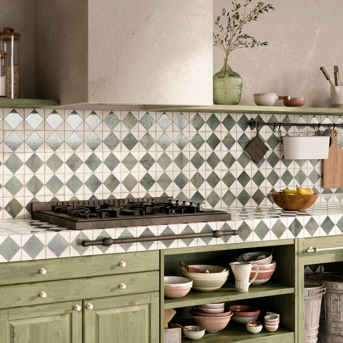 Kings Ceramic Arles Green Tile Mixed 5