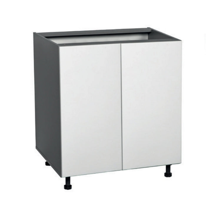 Wallkitchens Wood White Glossy Base Cabinet White Glossy 1