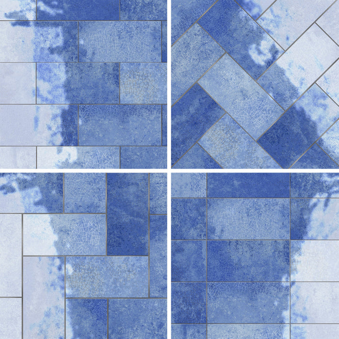 Myst Ceramic Blue Lava Tile Glossy 8