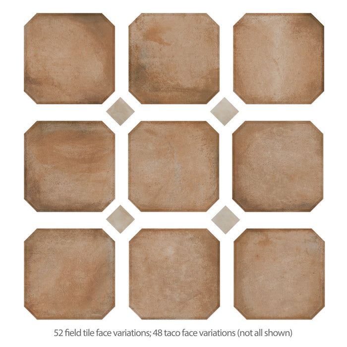 Laverton Porcelain Octagon Natural with Taco Arena Tile Matte 4