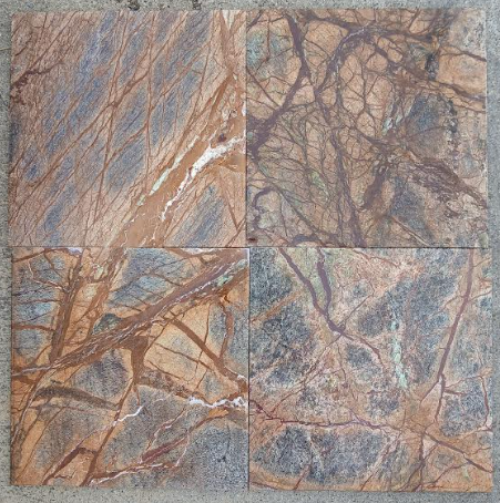 Cafe Forest Marble Tile Tumbled 1