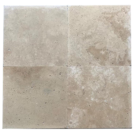 Cafe Light Travertine Paver Versailles Pattern - Tumbled