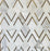 Calacatta & Brass Waterjet Polished Marble Mosaic - Arrowhead