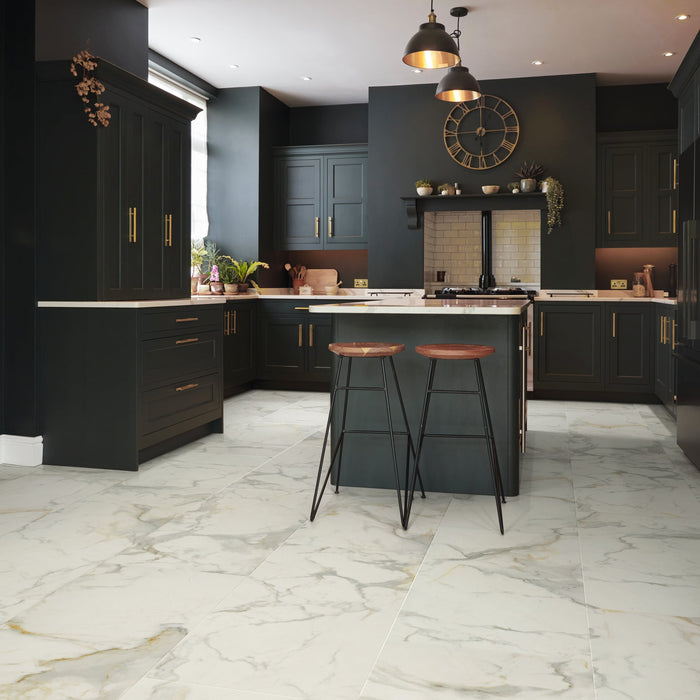 Vinyl Calacatta d'Oro Vinyl Tile Polyurethane 3 3