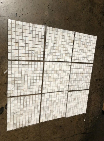 Calacatta Gold Marble Mosaic Polished 2