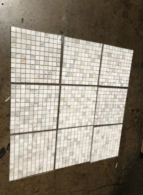 Calacatta Gold Marble Mosaic Polished 2