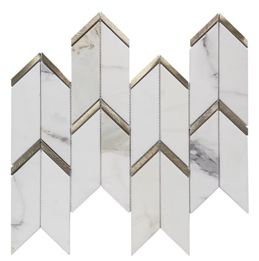 Calacatta Gold Marble Mosaic Polished 1