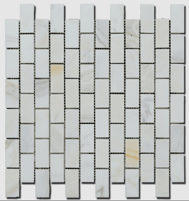 Calacatta Gold Marble Mosaic - Honed 1
