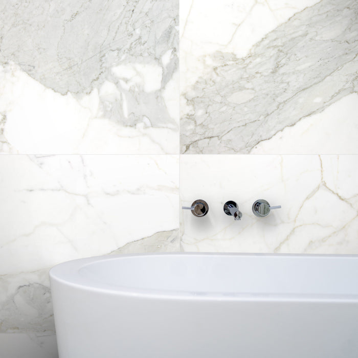 Calacatta Gold Extra Marble Tile - Honed 6