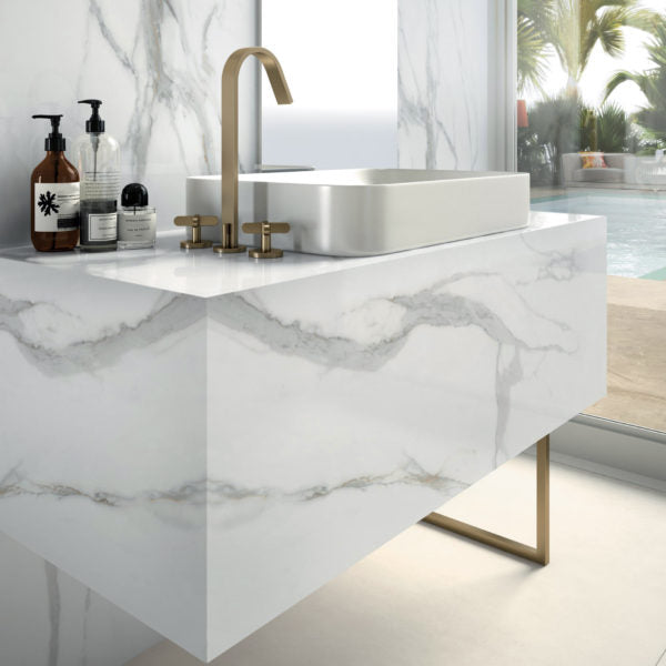 Calacatta Gold Extra Marble Tile - Honed 5