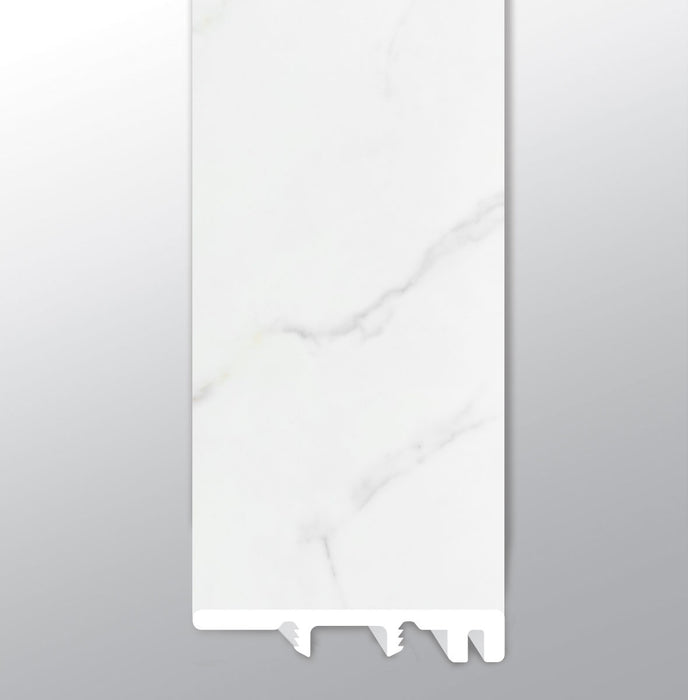Trecento Calacatta Marbello Luxury Vinyl Moulding / Trim - 1.5" x 94" End Cap
