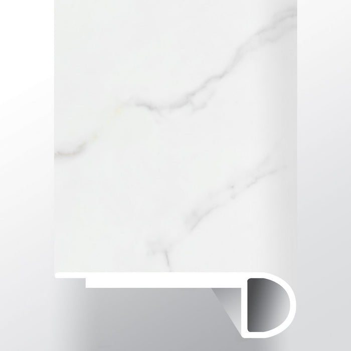 Trecento Calacatta Marbello Luxury Vinyl Moulding / Trim - 2.75" x 94" Flush Stair Nose