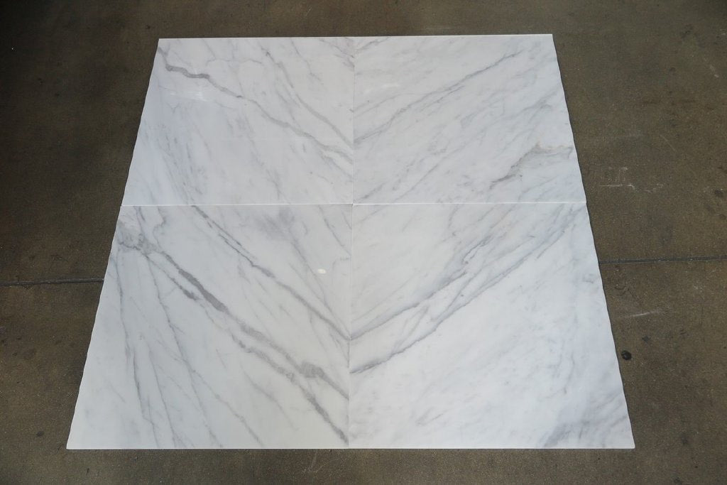 Calacatta Marble Tile - 24" x 24" x 3/8" Polished