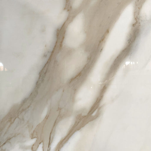 Calacatta Natural Porcelain Brown Gold Tile Polished 1