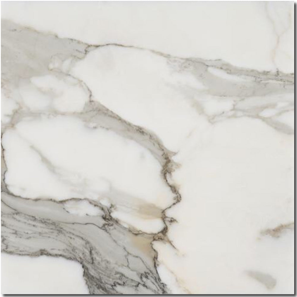 Full Tile Sample - Calacatta Sunset Marble Tile - 24" x 24" x 3/8" Honed