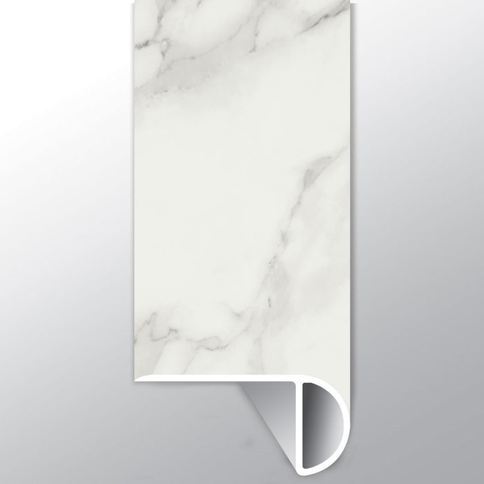 XL Trecento Calacatta Venosa Gold Luxury Vinyl Moulding / Trim - 2.23" x 94" Overlapping Stair Nose