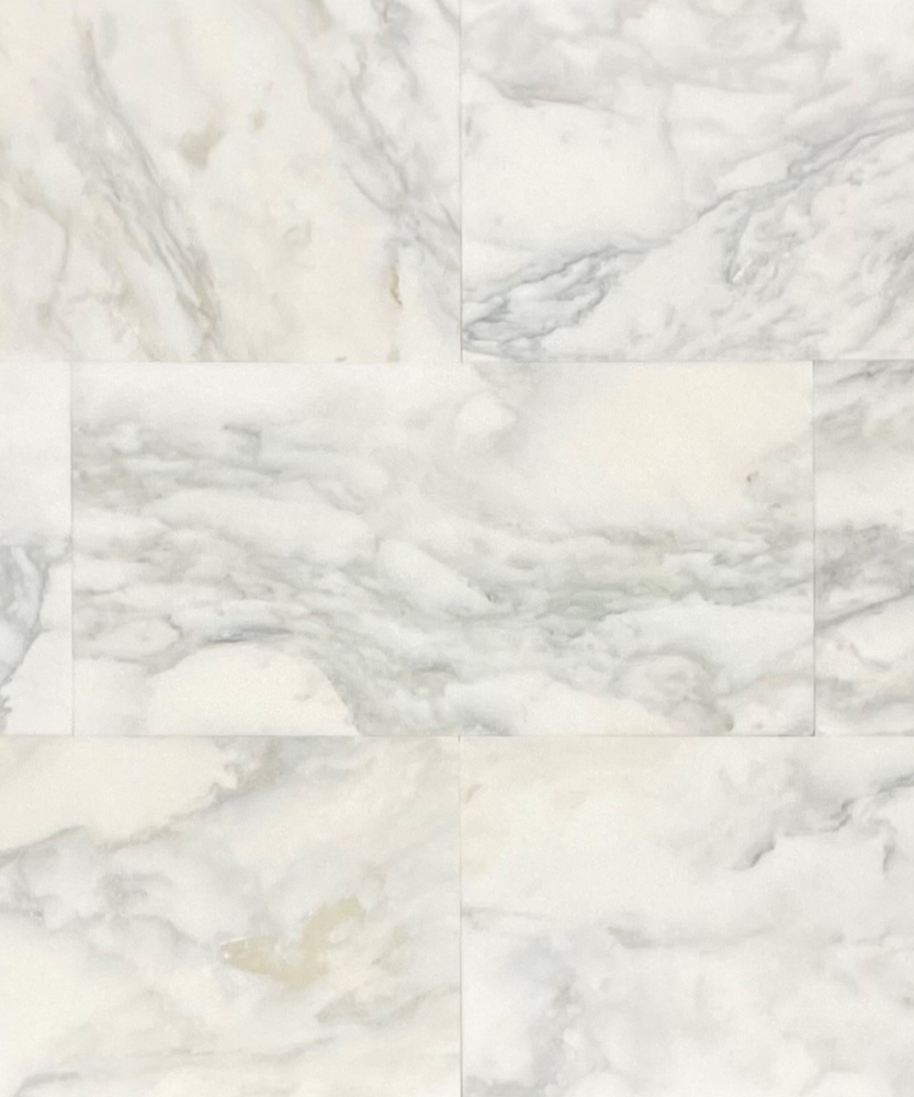 Full Tile Sample - Calacatta Vida Marble Tile - 3" x 6" x 3/8" Honed