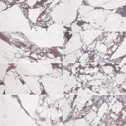 Calacatta Viola Marble Tile - 12" x 24" Honed