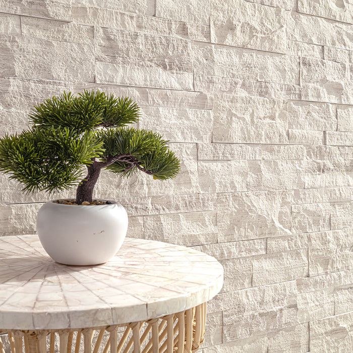 XL Rockmount Stacked Stone Panel Limestone Canyon Oak Ledgestone Natural 11