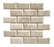 Full Sheet Sample - Cappuccino Brick Marble Mosaic - 2" x 4" x 3/8" Polished