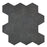 Fluida Carbo Porcelain Mosaic - 4" Hexagon